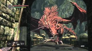 Dark Souls  Killing Hellkite Dragon Tutorial [upl. by Chafee]