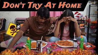 2x spicy noodles challenge🥵Behosh ho gye 😭 Prank on brother😂 [upl. by Mcnamara]