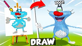 NOOB vs PRO DRAWING BUILD COMPETITION in Minecraft Episode 4 [upl. by Asyar786]