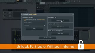 FL STUDIO  How To Unlock FL Studio Without The Internet  Regkey File Method [upl. by Aikit]