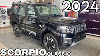 NEW SCORPIO CLASSIC 2024 S11 TOP MODEL BLACK COLOUR ❤️ MAHINDRA SCORPIO CLASSIC S11 TOP MODEL [upl. by Harbour]