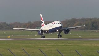 GEUPY✈ British Airways Airbus A319131 landing ► Hannover Airport [upl. by Adria587]