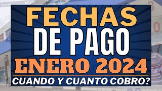 Cuando Y Cuanto COBRO en ENERO 2024 JUBILADOS y PENSIONADOS PNC PUAM Y TARJETA ALIMENTAR Anses [upl. by Eniamrehs]