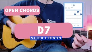 Open Chords The D7 Chord Breakdown  Simply Guitar [upl. by Gney281]