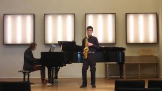 Jacques Ibert  Concertino da Camera for Alto Saxophone 1st mov [upl. by Uamak]