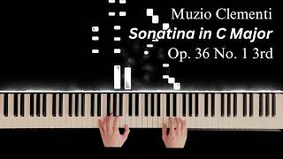 Clementi  Sonatina in C Major Op 36 No 1 3rd Movement [upl. by Nolahs]