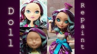 Ever After High Madeline Hatter doll repaint [upl. by Sky189]