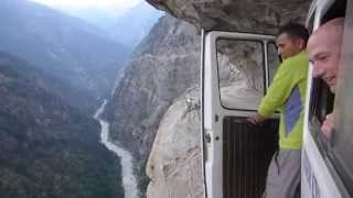 Insane Bus Ride in The HimalayasGetting To The Mountains Is Exciting As Climbing Them [upl. by Radnaskela]