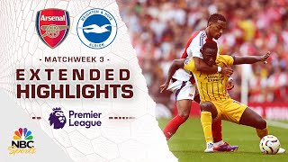 Arsenal v Brighton  PREMIER LEAGUE HIGHLIGHTS  8312024  NBC Sports [upl. by Billmyre119]