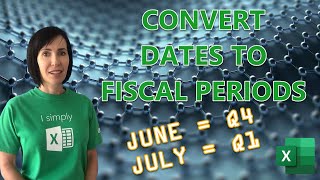 Convert Dates to Fiscal Periods in Excel  Easy Formula [upl. by Azyl]