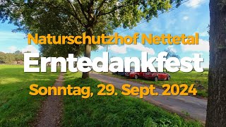 Erntedankfest amp Pflanzenbörse auf dem Naturschutzhof Nettetal am Sonntag den 29092024 [upl. by Yht]