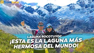 ¡¡PRESENCIAMOS DESPRENDIMIENTO DE HIELO 😰  LAGUNA ROCOTUYOC  ÁNCASH 🇵🇪 [upl. by Anelram184]