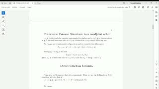 TRANSVERSE POISSON STRUCTURES TO ADJOINT ORBITS IN A COMPLEX SEMISIMPLE LIE ALGEBRA [upl. by Kado906]