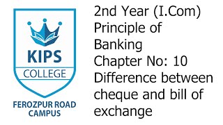 Difference between cheque and bill of exchange  Principle of Banking  Negotiable Instrument [upl. by Enal]