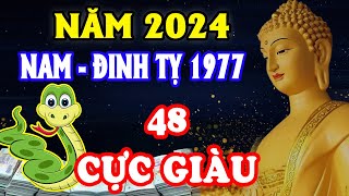 🔴Tử Vi 2024 Tuổi Đinh Tỵ 1977 Nam Mạng Mệnh Đắc Tài Phú Làm Ăn Thuận Lợi Cực Giàu [upl. by Reider]