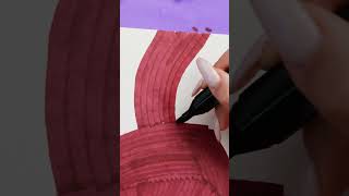 How to Draw a THREAD with Markers thread marker howto easy easypainting [upl. by Jary887]