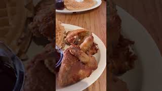 ROSCOE’s Chicken N Waffles LA foodreviews food chickenandwaffles lafoodie ourstory shorts [upl. by Savior353]