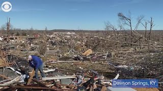 Dawson Springs KY tornado damage  VIDEO [upl. by Andris]