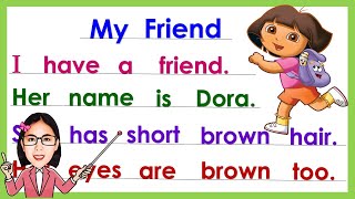 Reading Lesson  Dora  Short story  Practice reading  Reading tutorial [upl. by Yolanthe]