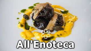 A pranzo al ristorante ALLENOTECA una stella Michelin ⭐ [upl. by Aicirtak]