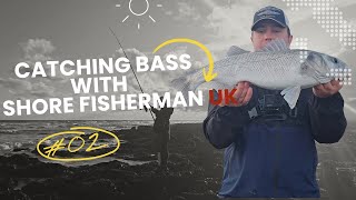 UK SEA FISHING  HOW MANY BASS CAN I CATCH ON A SINGLE TIDE FISHING A REEF IN ROUGH SEAS FOR BASS [upl. by Ardath]