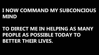 Tony Robbins Incantation Loop  I Now Command My Subconscious Mind [upl. by Sigismund]