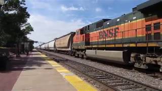 BNSF 1077 Westmont IL 9416 [upl. by Annairoc]