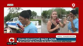 Gualeguaychú bajo agua entregan donaciones a vecinos afectados [upl. by Yhtimit]