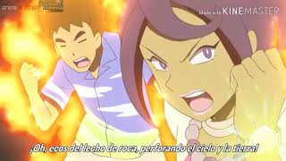 pokemon sol y luna capítulo 103 sub español  brock x lychee [upl. by Miguel]