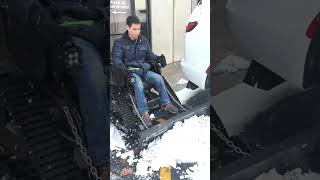 Plow Your Driveway with Ease  Action TrackChair with Plow Attachment for Wheelchair Users [upl. by Jacquelyn278]