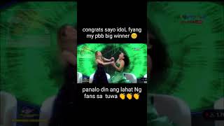 PBB BIG WINNER  CONGRATULATIONS IDOL FYANGG  fyang pbb [upl. by Primaveras]