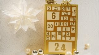 DIY Adventskalender aus einem Schuhkarton basteln [upl. by Frierson]