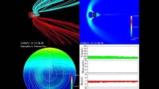 Earths Magnetosphere March 11 2011  Before amp After the 90 Earthquake of Japan [upl. by Nhguaved240]