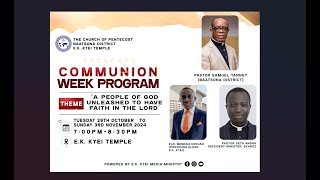 Communion Week Program  Day 3 [upl. by Josselyn185]