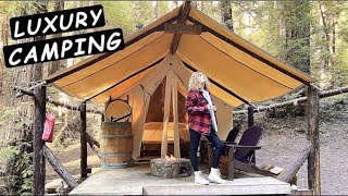 We went GLAMPING at BIG SUR California  Ventana review [upl. by Ifill]