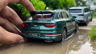 Mini 2024 Bentley Bentayga  Off roading  Diecast Model Car Unboxing [upl. by Annekim]