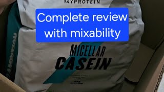 Myprotein Micellar Casein complete review trending viralvideo casein fitness protein whey [upl. by Hilten]