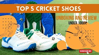 Top 5 Cricket Shoes under 1000 Rs  Both Rubber and Plastic are sole  Anni Sports with Sahil [upl. by Deerdre]