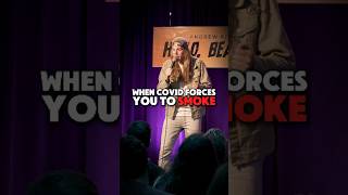 Inhaling stress exhaling mess 🚬😷 andrewrivers standup comedy funny [upl. by Baram264]