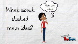 Stated vs Implied Main Idea [upl. by Halverson]