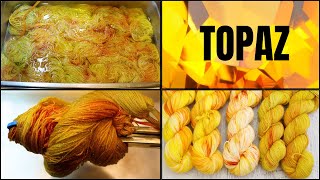 Dyepot Weekly 547  Dyeing Topaz Yarn using the Sparkiest Yarn Base I Can Find [upl. by Aleiram]