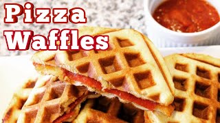 How to Make 🍕 Pizza Waffles 🍕 Cuisinart Griddler and Waffle Maker My Gadget Kitchen 126 [upl. by Nosiddam]