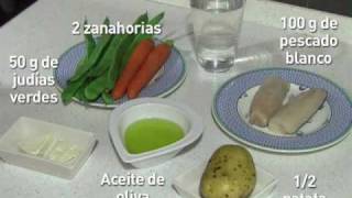 Puré de merluza y verduras para el bebé  Recetas fáciles para bebés y niños [upl. by Keeler]