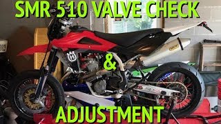 Husqvarna SMR510 Valve Clearance checkAdjustment [upl. by Channa299]