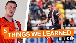 McGUINNNESS LOOKS GOOD 5 Things We Learned Preston North End 10 Luton Town [upl. by Solracnauj]