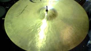 SOLD Bosphorus 19quot Traditional Light Ride Cymbal  1600 grams [upl. by Akkina]