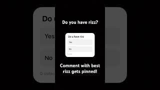 Do you have rizz rizzler rizz youtubeshorts [upl. by Eniamor]