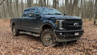 Installing a 2 inch BDS leveling kit on a 1719 superduty [upl. by Adnov]