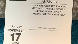 November 18th 2024 Daily Trivia november 18th trivia calendar bttf backtothefuture [upl. by Aieken]