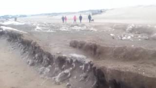 A Stroll Down Melmerby Beach Nova Scotia January 292017 [upl. by Ardnuhs]